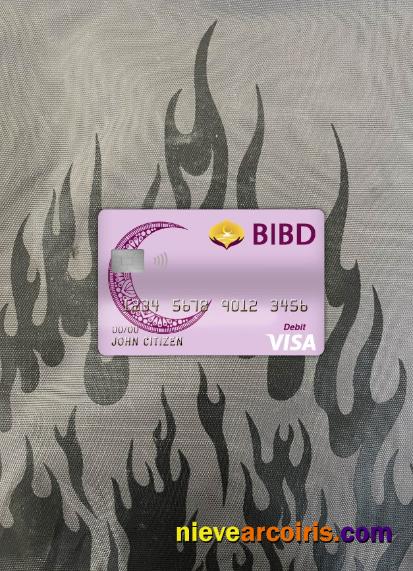 Brunei Baiduri bank visa debit card photolook